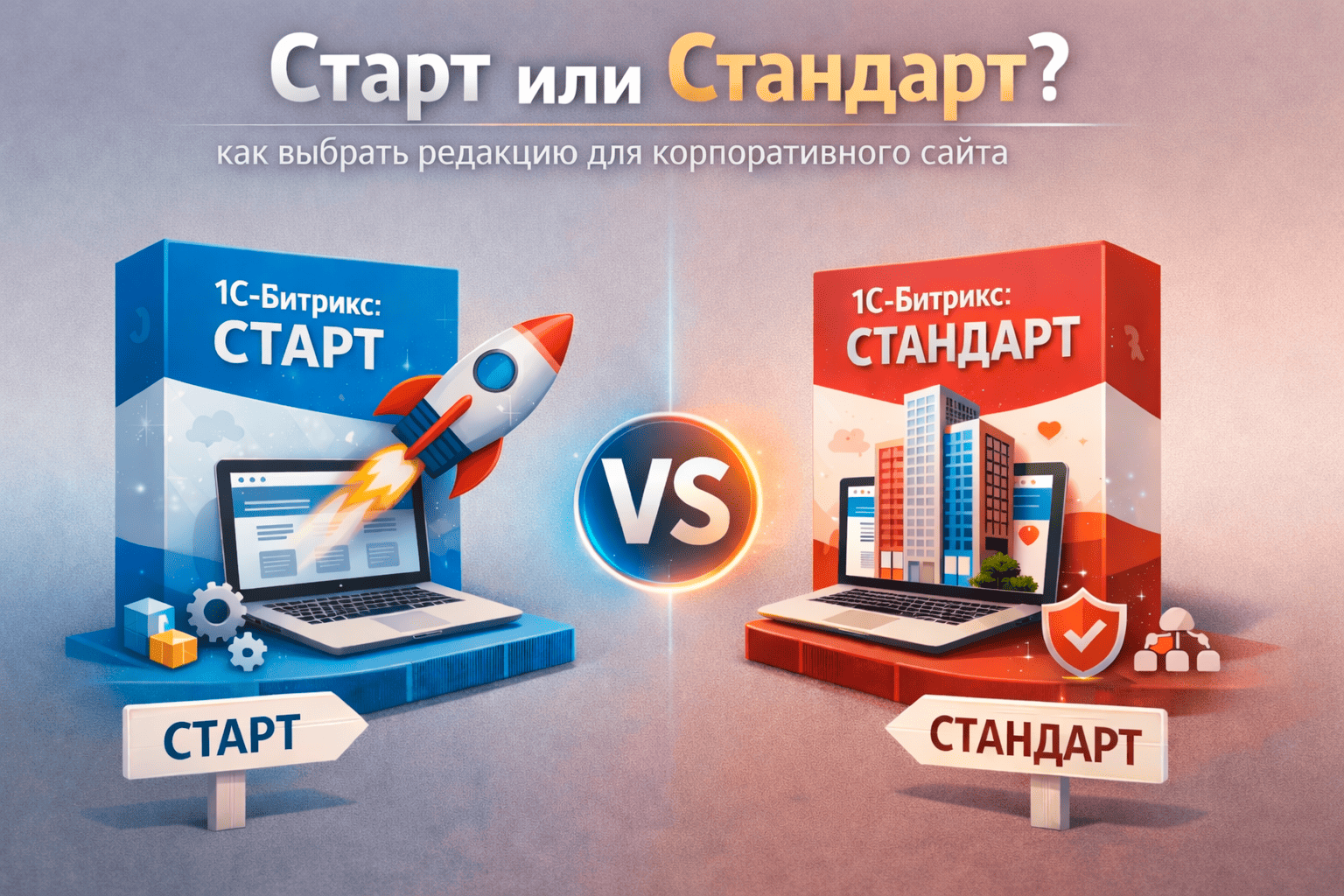 Старт или Стандарт: как выбрать редакцию для корпоративного сайта в Оренбурге